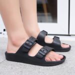 Casual Shoes Male Black Indoor Slippers Flip Flops-BS01552-Veeddydropshipping